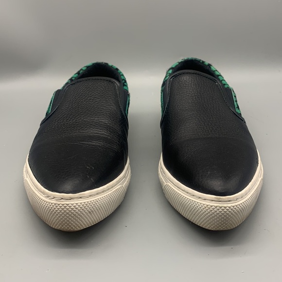 COACH SAMPLE LEATHER LEOPARD SLIP-ON SNEAKERS SIZE 9 - Picture 3 of 8